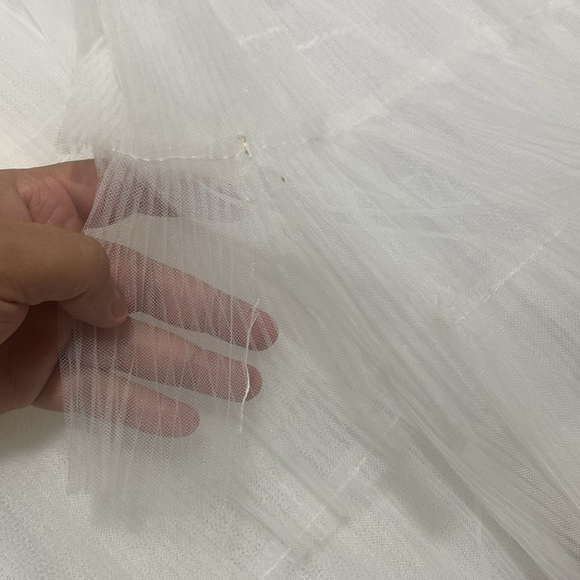 Anthropologie Mac Duggal Kylie Strapless Ruffle Wedding Dress‎ Gown Maxi Sz 6 - Picture 3 of 9